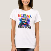 Nationaal erfgoedmaand van de Hispanics T-shirt (Voorkant)