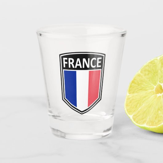 Nationaal - Frankrijk Shot Glas (Voorkant)