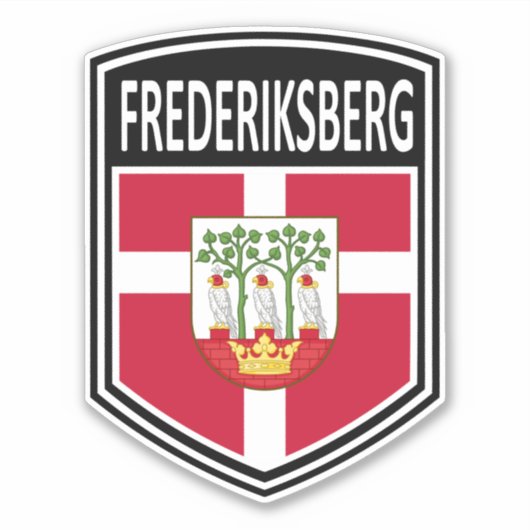 Nationaal - Frederiksberg Denemarken Sticker (Voorkant)