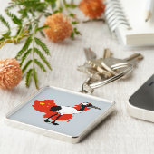 Nationaal geboortegebied: Rode kraan van China Sleutelhanger (Zijkant)