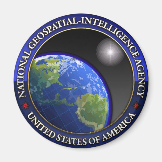 Nationaal Geospatial-Intelligence Agency (NGA) Magneet (Voorkant)