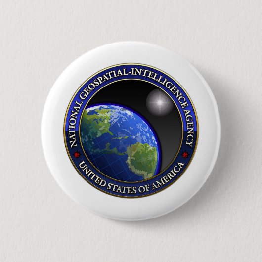 Nationaal Geospatial-Intelligence Agency (NGA) Ronde Button 5,7 Cm (Voorkant)
