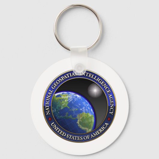 Nationaal Geospatial-Intelligence Agency (NGA) Sleutelhanger (Voorkant)