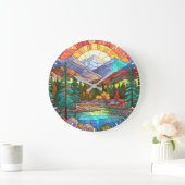 Nationaal Glas in lood Rocky Mountain Grote Klok (Huis)