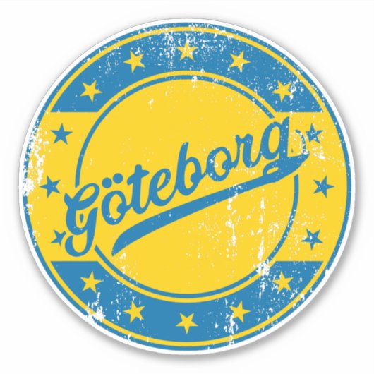 Nationaal - Göteborg Sverige | Sticker Zweden (Voorkant)