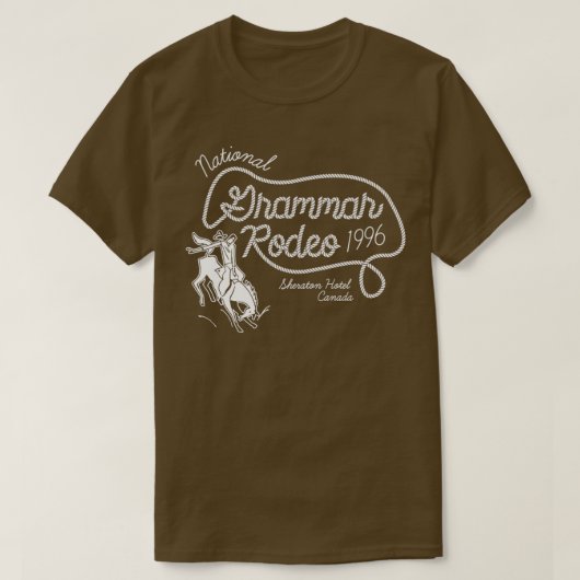 Nationaal Grammar Rodeo T-shirt (Design voorkant)