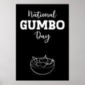 Nationaal Gumbo Day Sign Poster (Voorkant)