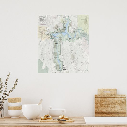 Nationaal herstelgebied meer Mead Poster (Keuken)