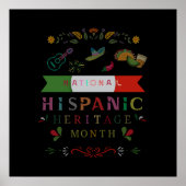 NATIONAAL HISPANIC HERITAGE MAAND ONTWERP POSTER (Voorkant)