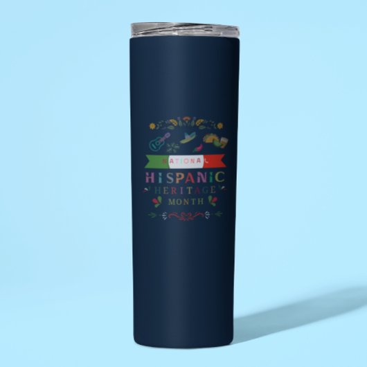 NATIONAAL HISPANIC HERITAGE MAAND ONTWERP THERMOSBEKER