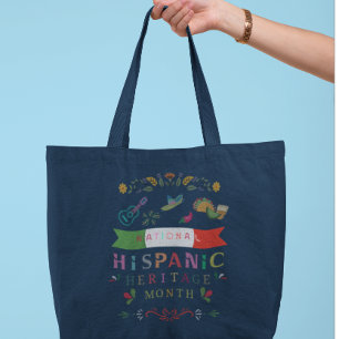 NATIONAAL HISPANIC HERITAGE MAAND ONTWERP TOTE BAG
