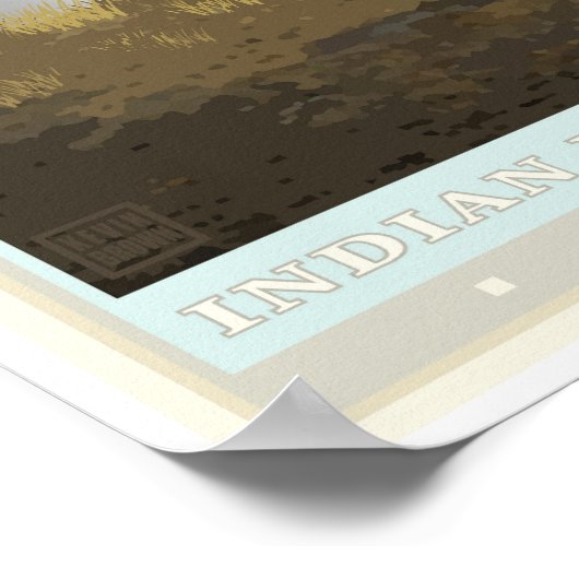 Nationaal historisch gebied in de Indische dorpen Poster (Hoek)