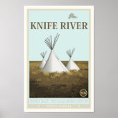 Nationaal historisch gebied in de Indische dorpen Poster (Voorkant)