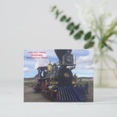 Nationaal historisch park Golden Spike Briefkaart (Staand voorkant)