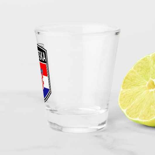 Nationaal - Hrvatska Shot Glas (Rechts)
