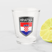 Nationaal - Hrvatska Shot Glas (Voorkant)