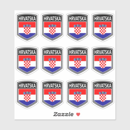 Nationaal - Hrvatska Sticker (Vel)