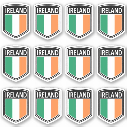 Nationaal - Ierland Sticker (Voorkant)