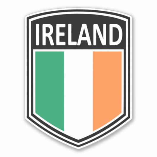 Nationaal - Ierland Sticker (Voorkant)