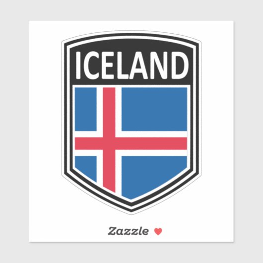 Nationaal - IJsland Sticker (Vel)