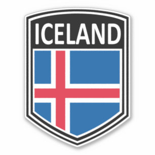 Nationaal - IJsland Sticker