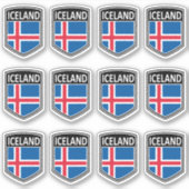 Nationaal - IJsland Sticker (Voorkant)