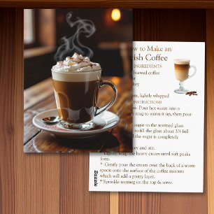 Nationaal Irlands Koffie Recept Briefkaart