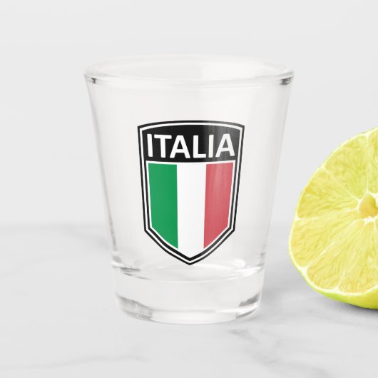 Nationaal - Italië Shot Glas (Voorkant)