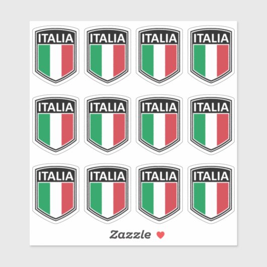 Nationaal - Italië Sticker (Vel)
