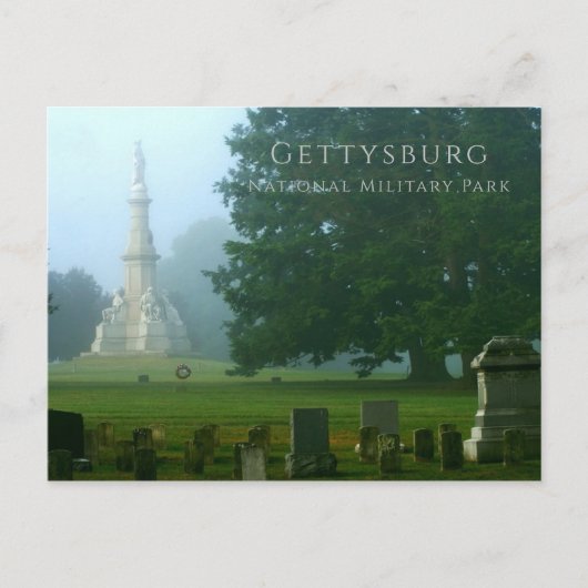 Nationaal kerkhof Gettysburg Briefkaart (Voorkant)