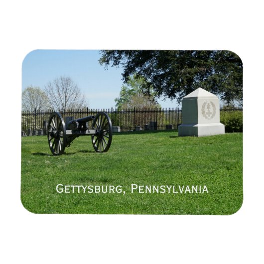 Nationaal kerkhof Gettysburg Magneet (Horizontaal)
