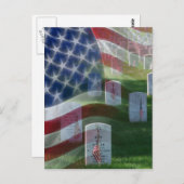 Nationaal kerkhof van Arlington, Amerikaanse vlag Briefkaart (Voorkant / Achterkant)