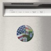 Nationaal kerkhof van Arlington, Amerikaanse vlag Magneet (Insitu (Vaatwasser))