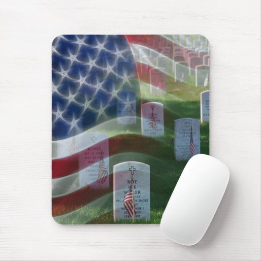 Nationaal kerkhof van Arlington, Amerikaanse vlag Muismat (Met muis)