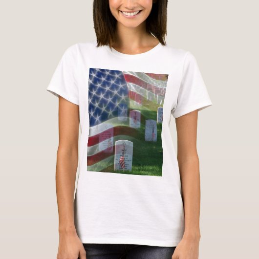 Nationaal kerkhof van Arlington, Amerikaanse vlag T-shirt (Voorkant)