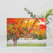 Nationaal kerkhof van Arlington in het najaar Kaart (Staand voorkant)