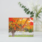 Nationaal kerkhof van Arlington in het najaar Kaart (Staand voorkant)