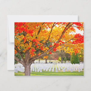 Nationaal kerkhof van Arlington in het najaar Kaart