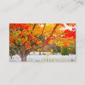 Nationaal kerkhof van Arlington in het najaar Visitekaartje (Achterkant)