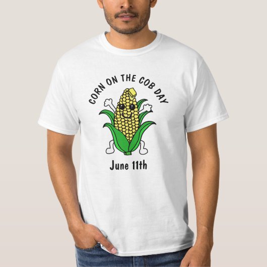 Nationaal Korn op de Cob-dag 11 juni T-shirt (Voorkant)