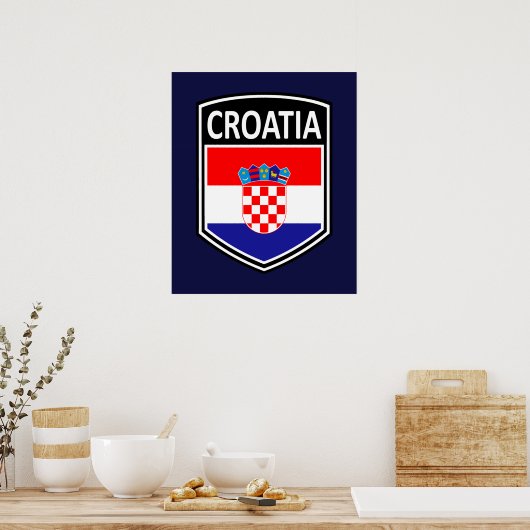 Nationaal - Kroatië Poster (Keuken)