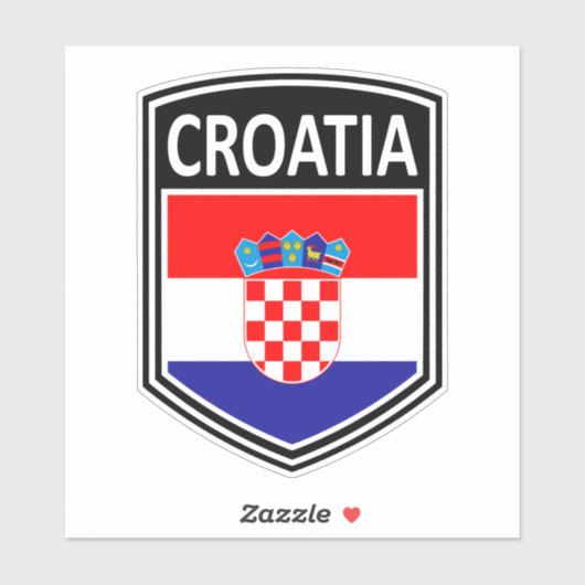 Nationaal - Kroatië Sticker (Vel)