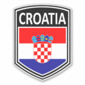 Nationaal - Kroatië Sticker (Voorkant)