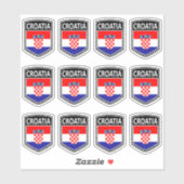 Nationaal - Kroatië Sticker (Vel)
