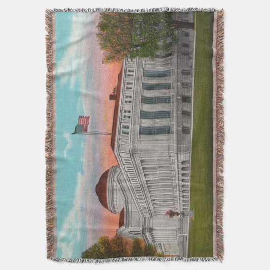  Nationaal Kunstmuseum in DC Throw Blanket Deken (Voorkant Verticaal)