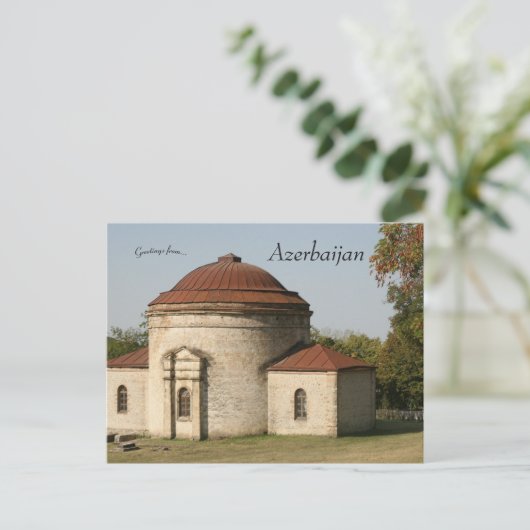 Nationaal kunstmuseum in de Sheki Azerbeidzjan Briefkaart (Staand voorkant)