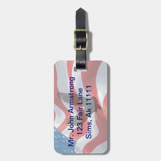 Nationaal Label voor oceaanbagage en luchtbagage Bagagelabel (Voorkant verticaal)