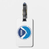 Nationaal Label voor oceaanbagage en luchtbagage Bagagelabel (Achterkant verticaal)