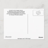 Nationaal landmerk monument voor Rocks Briefkaart (Achterkant)