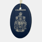 Nationaal logo van Canada Keramisch Ornament (Links)